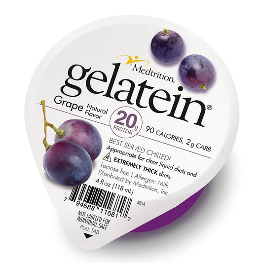 Gelatein Oral Supplement Grape Flavor Gel Cup