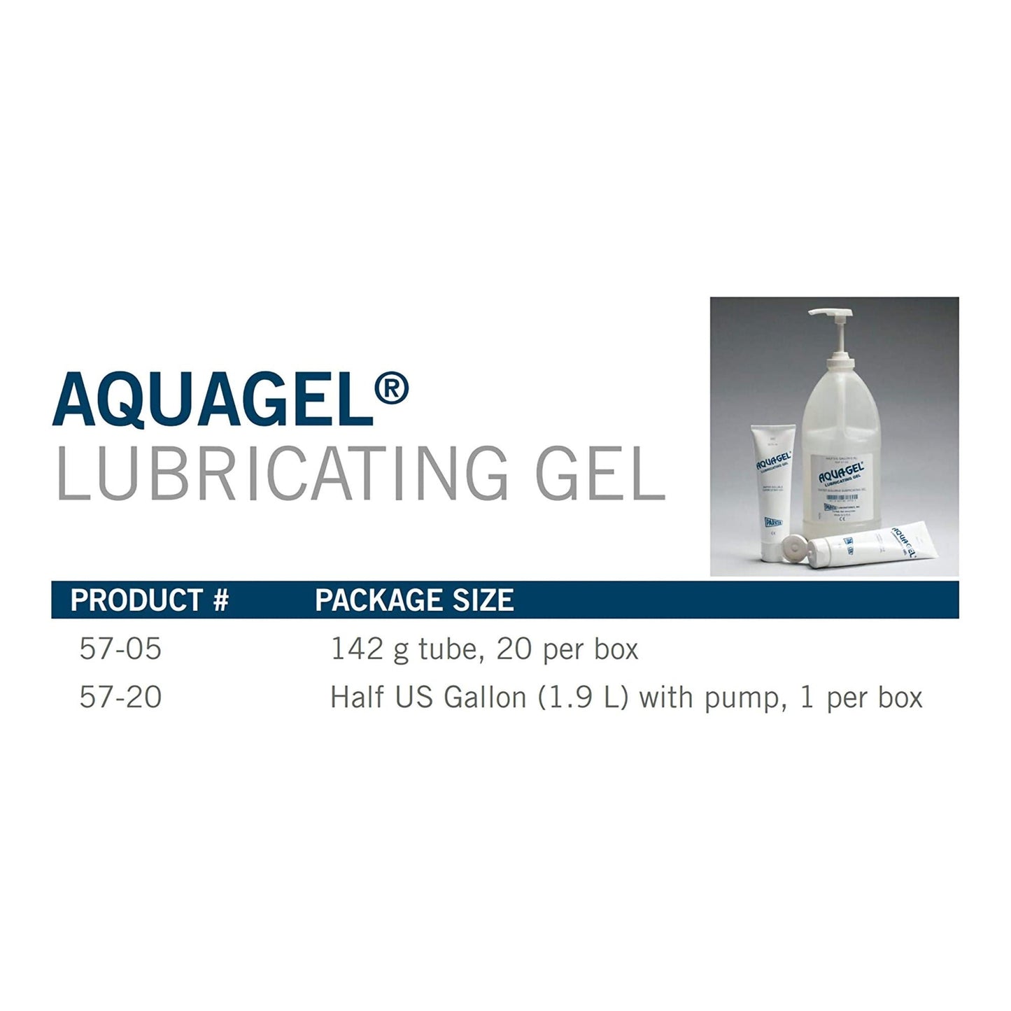 Aquagel® Water Soluble Lubricating Gel, Jug with Pump Mechanism