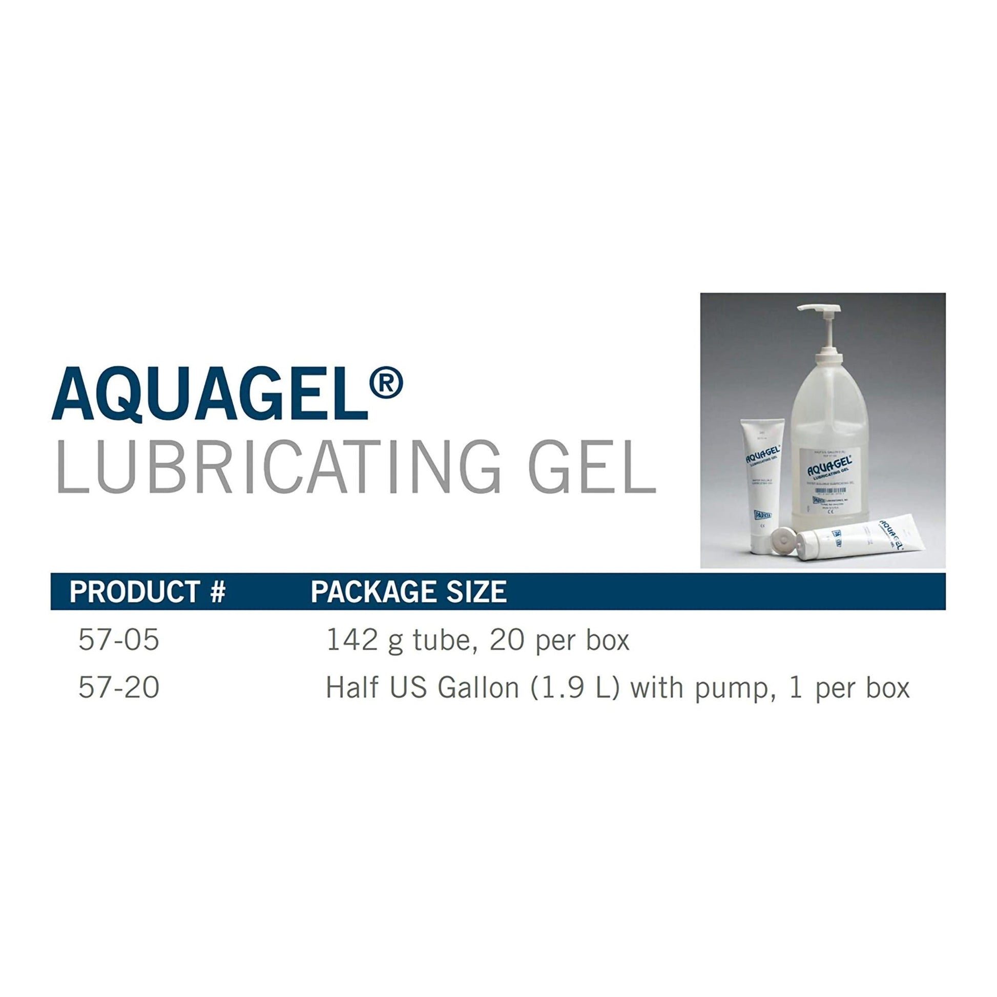 Aquagel® Water Soluble Lubricating Gel, Jug with Pump Mechanism
