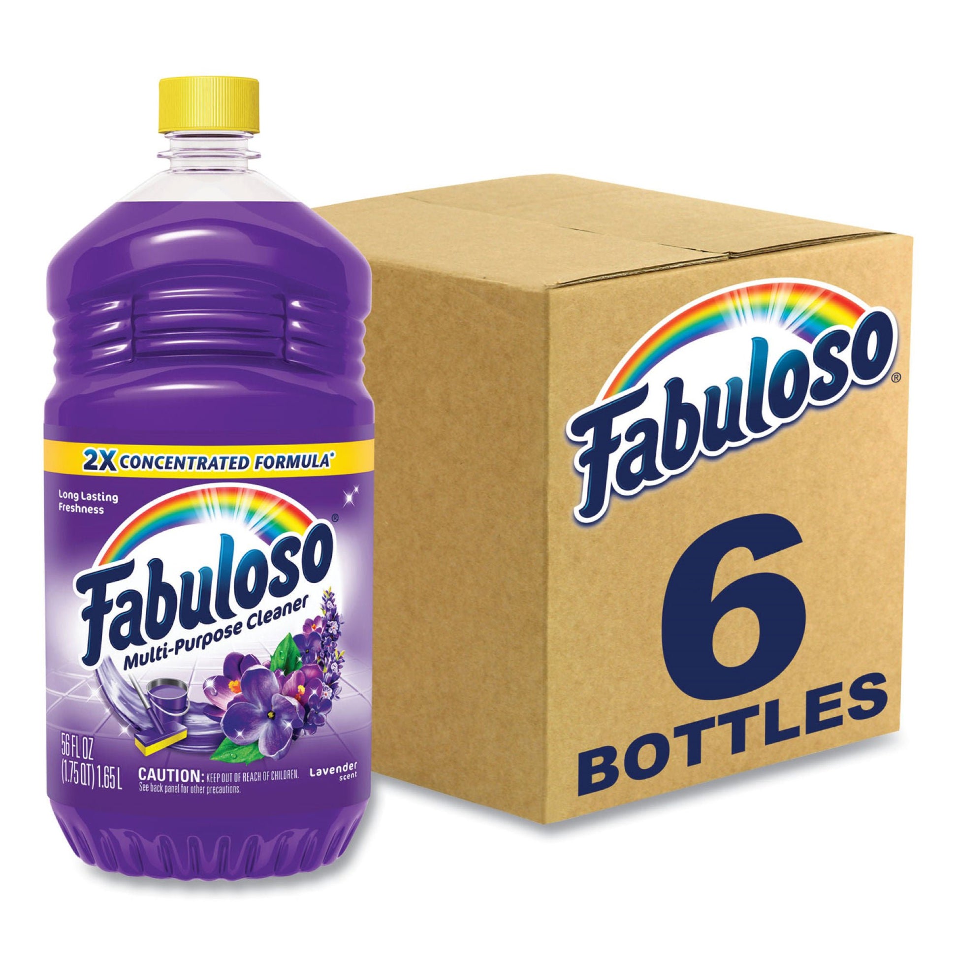 Fabuloso Surface Cleaner Manual Pour Liquid Bottle Lavender Scent