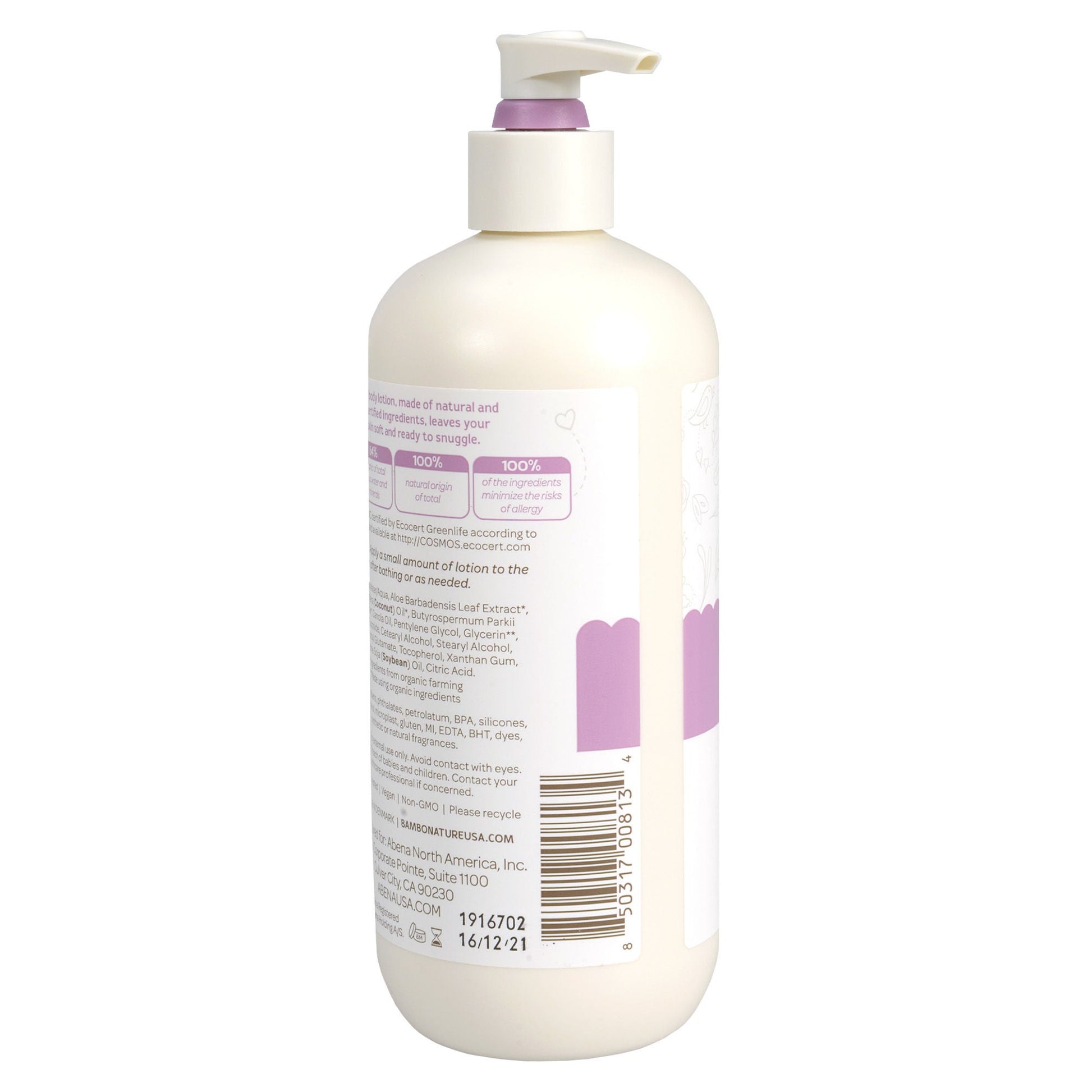 Bambo® Nature Snuggle Time Baby Lotion, pump bottle