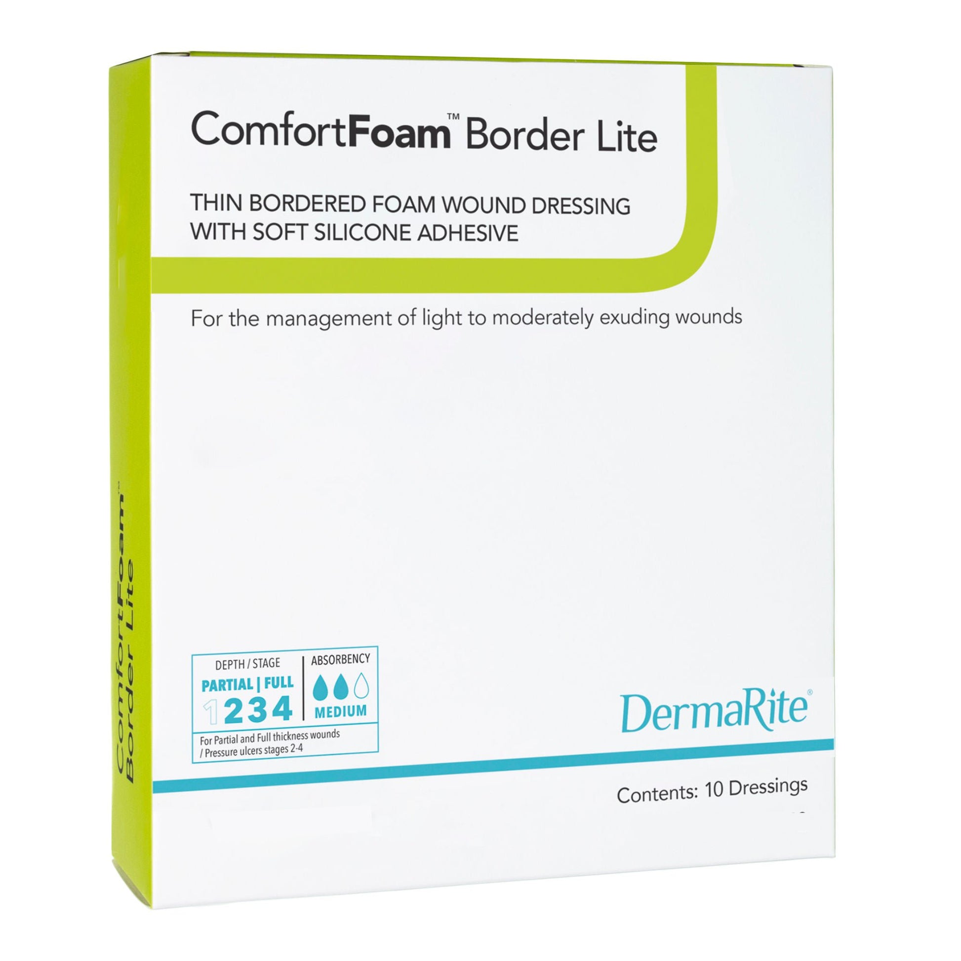 ComfortFoam™ Border Lite Thin Bordered Foam Wound Dressing