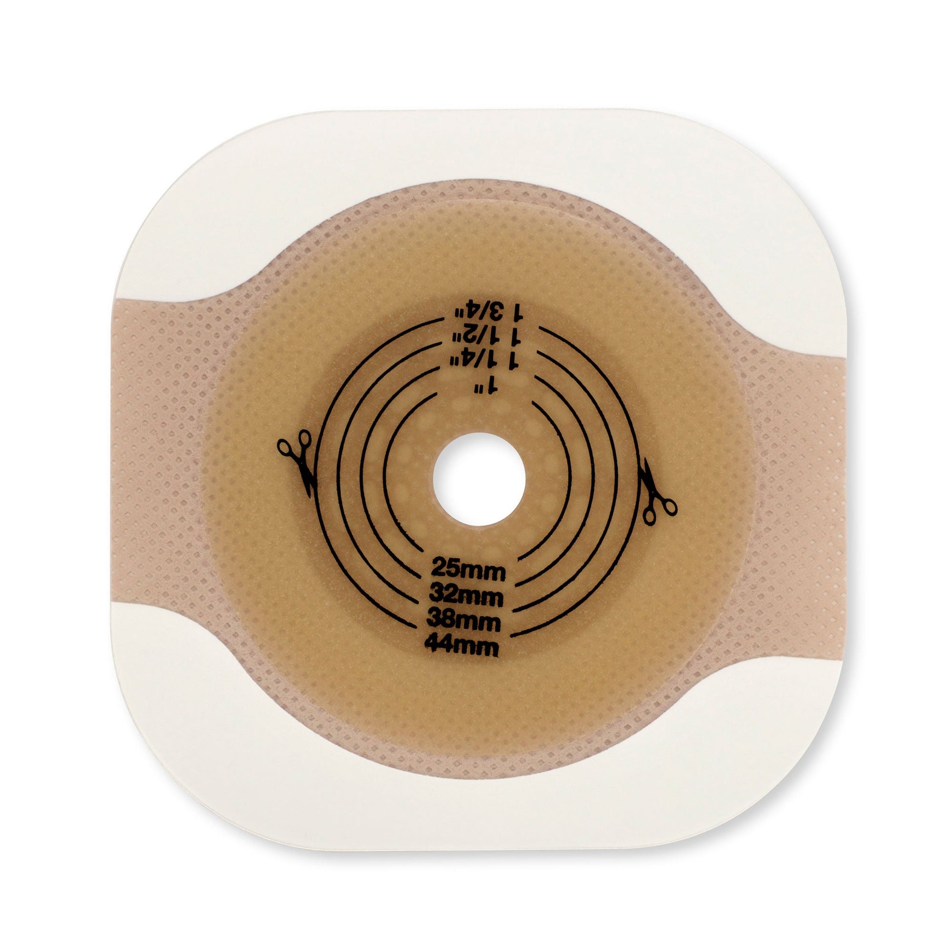 New Image™ Flat CeraPlus™ Ostomy Barrier with Tape Borders, Flange, 32 mm