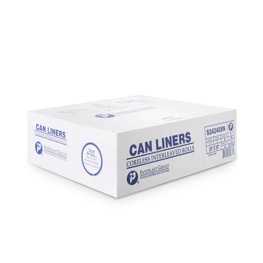 McKesson Light Duty Clear Trash Bag, 8 Mic Gauge