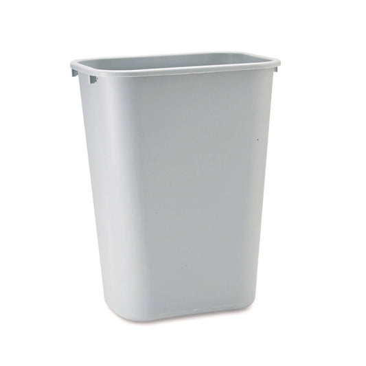 Deskside Trash Can / 10.25 gal. Gray LLDPE Rectangular