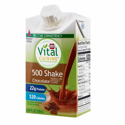 Vital Cuisine® 500 Shake Chocolate Nutrition and Recovery, Carton