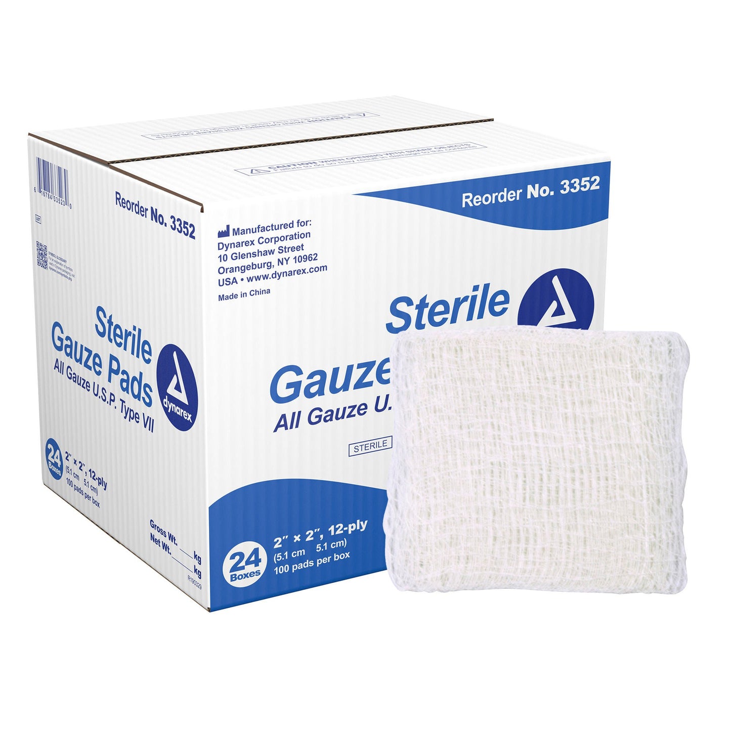 dynarex® Sterile Gauze Sponge, 12-Ply