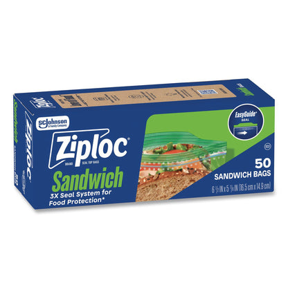 Ziploc Reclosable Bag 5-7/ -1/2 Inch Plastic Clear Zipper Closure