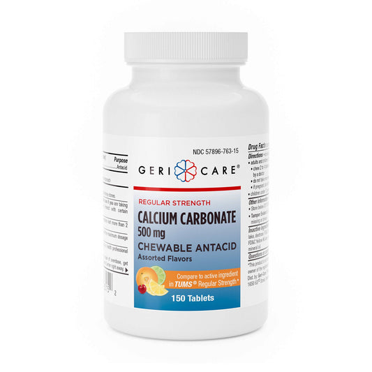 Geri-Care Antacid 500 mg Strength Chewable Tablet