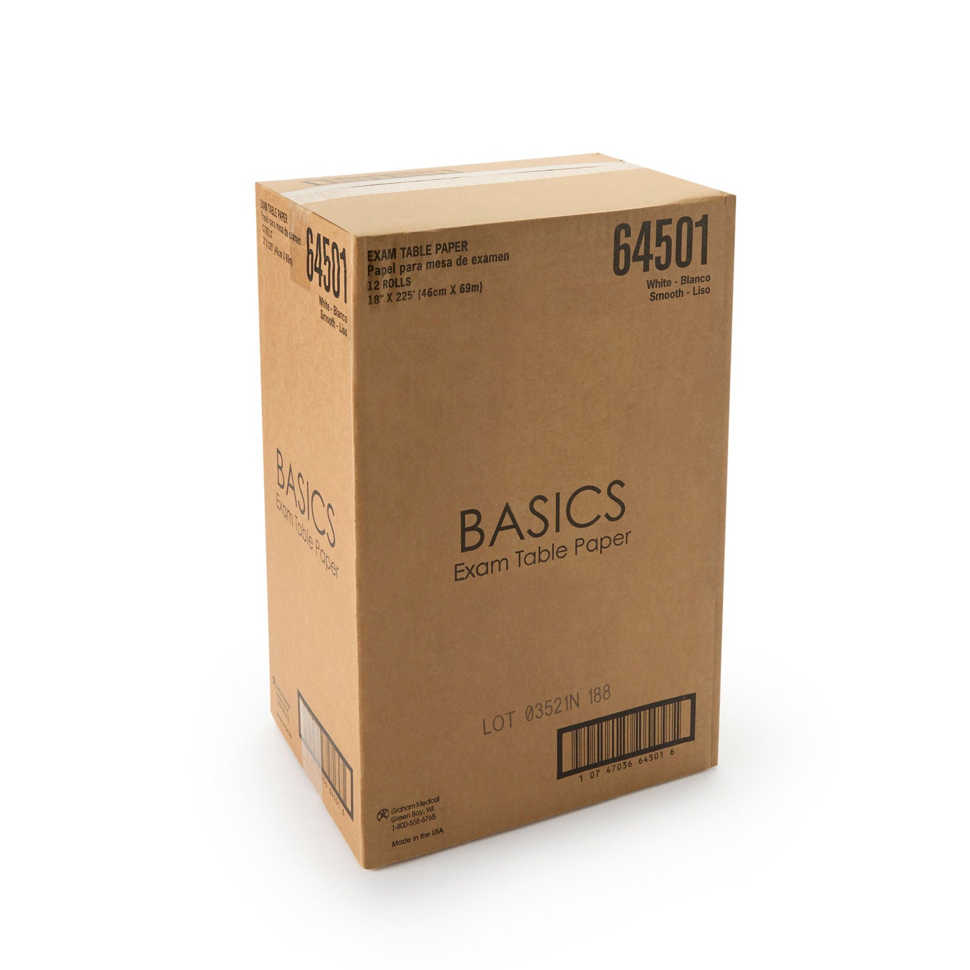 Graham Medical Table Paper, White