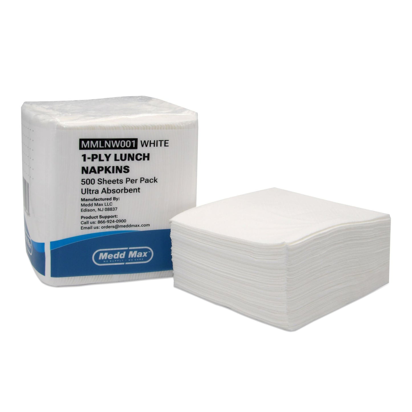 Medd Max Luncheon Napkin White Paper