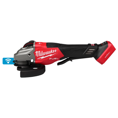 Milwaukee M18 FUEL 4-1/2"-6" Variable Speed Braking Grinder, Paddle Switch w/ ONE-KEY 3672-20 | M18 Battery, Glass Filled Nylon