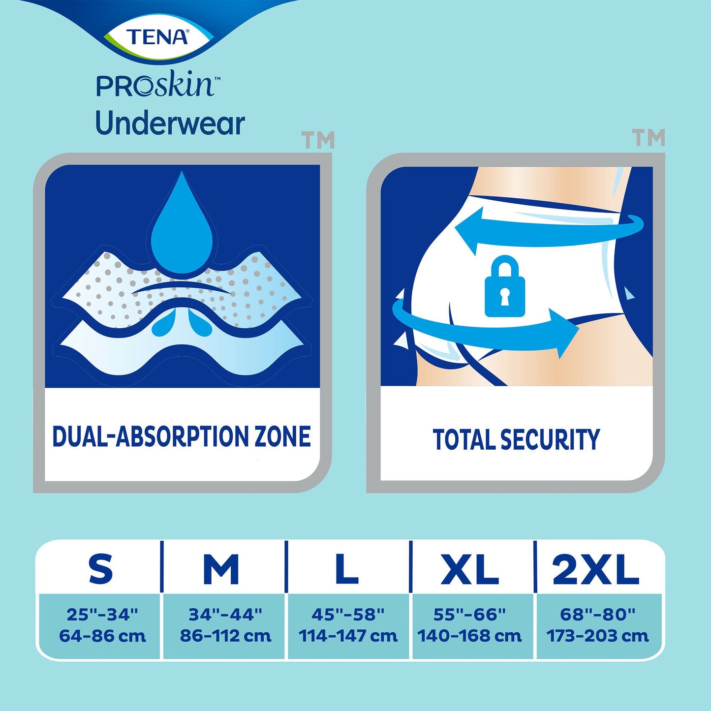 Tena® ProSkin Extra™ Fully Breathable Absorbent Underwear