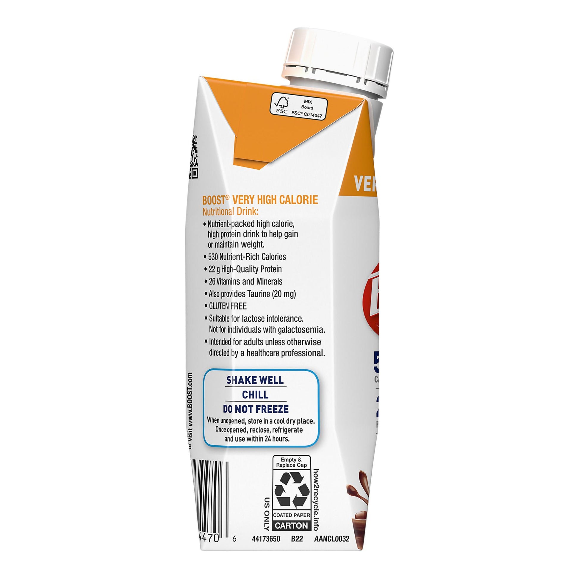 Boost® Very High Calorie Chocolate Nutritional Drink, carton