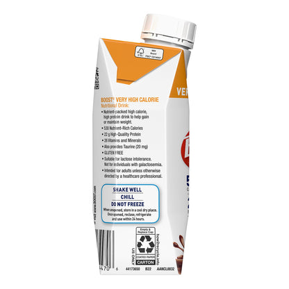 Boost® Very High Calorie Chocolate Nutritional Drink, carton