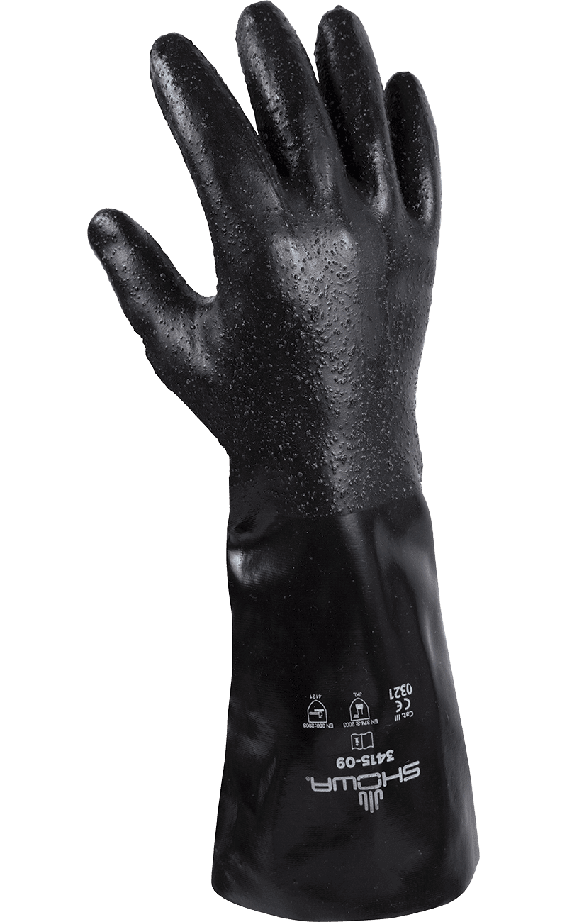 SHOWA Chemical-Resistant Gloves 3415 — Dozen (12 pairs)