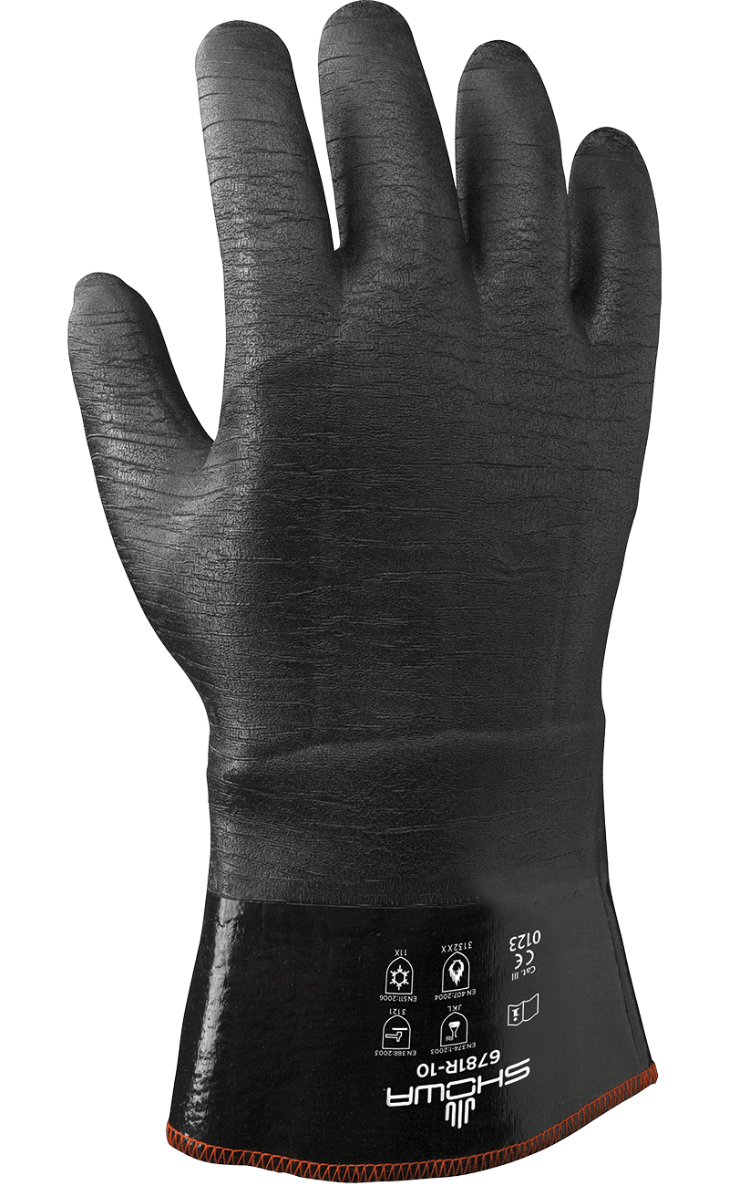 SHOWA Chemical-Resistant Gloves 6781R — Dozen (12 pairs)