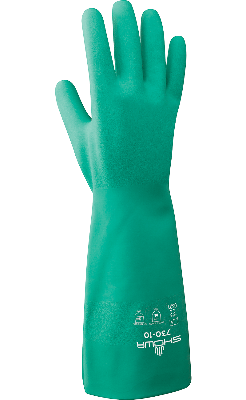 SHOWA Chemical-Resistant Gloves 730 — Dozen (12 pairs)