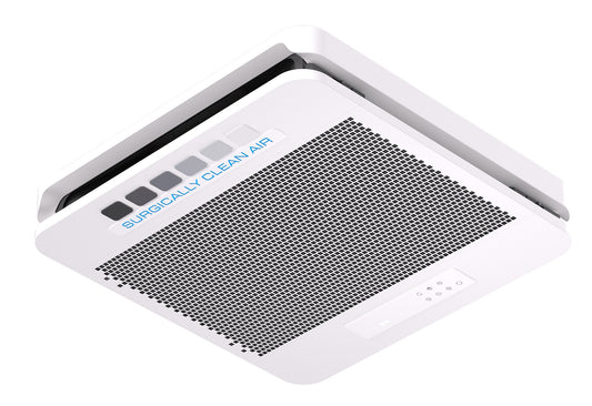 Surgically Clean Air COBALT 2x2 ceiling-grid air purifier AP-SCA14022W120V in white