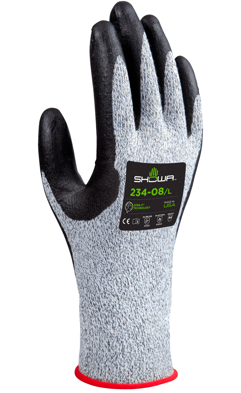 SHOWA Cut-Resistant Gloves 234 — Dozen (12 pairs)