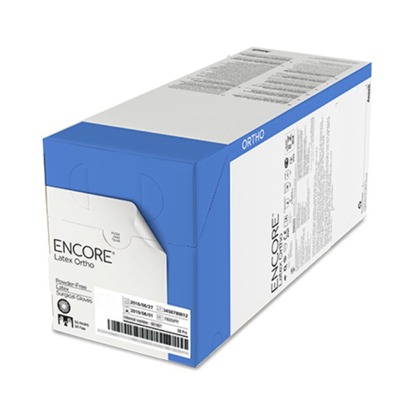 Sterile ENCORE® Latex Ortho Latex Surgical Gloves, Brown - view 4
