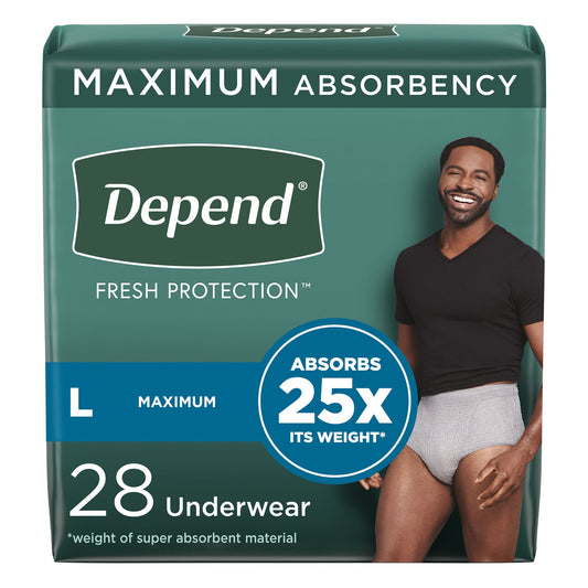 Depend® Fresh Protection™ Men's Maximum Absorbency Underwear