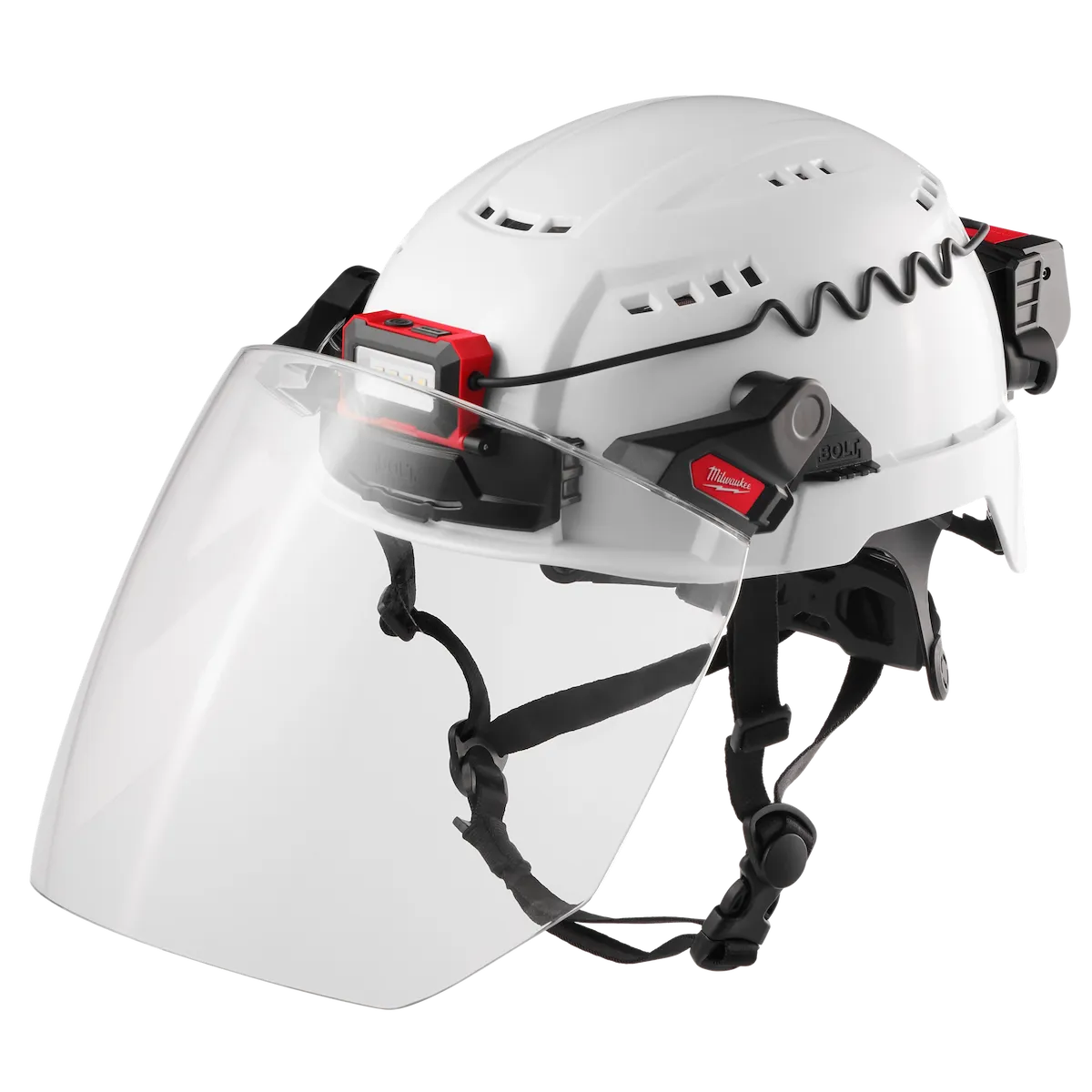 Milwaukee BOLT Full Face Shield - Clear Dual Coat Lens (Compatible with Safety Helmet [No Brim]) 48-73-1421