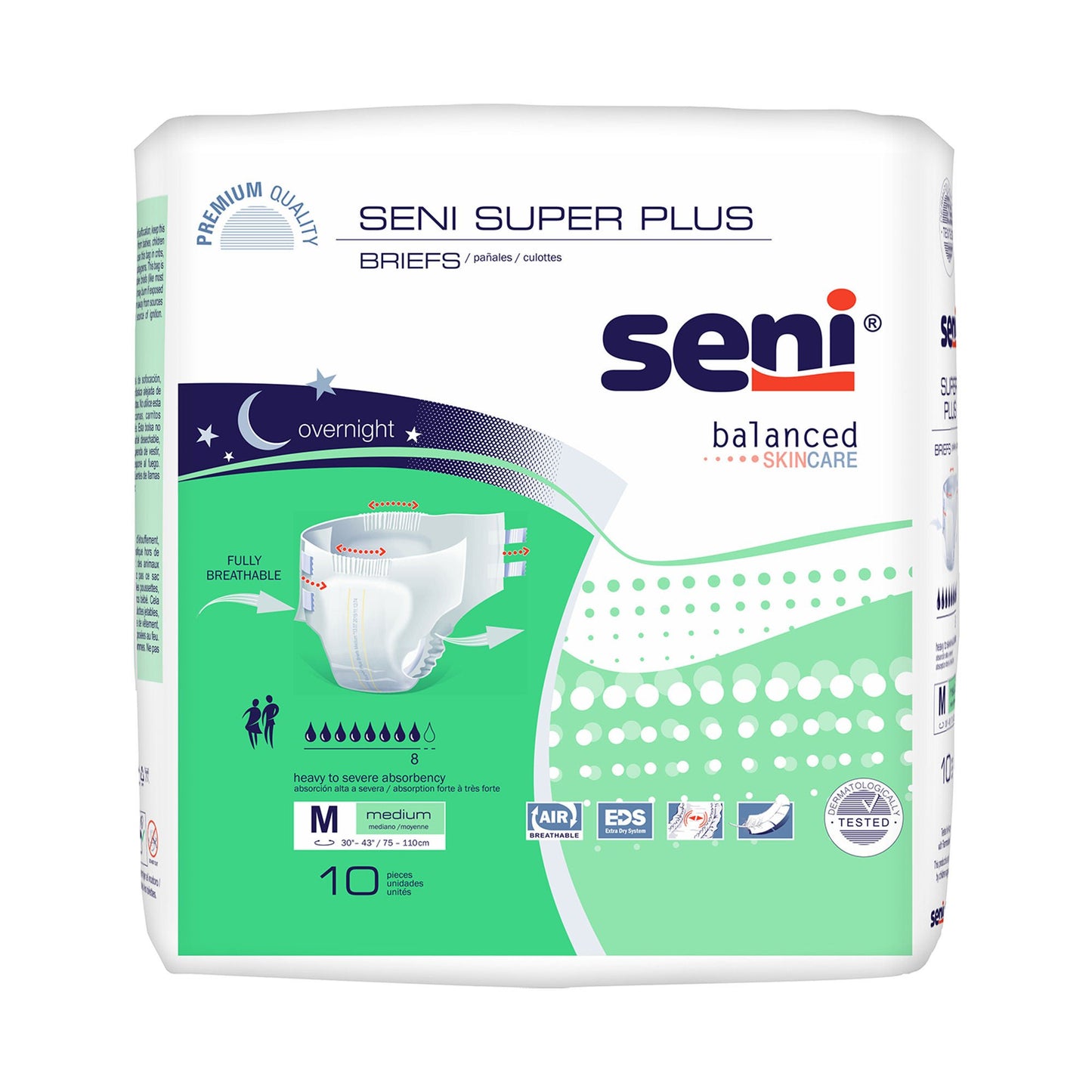 Seni® Super Plus Overnight Heavy to Severe Absorbency Incontinence Brief