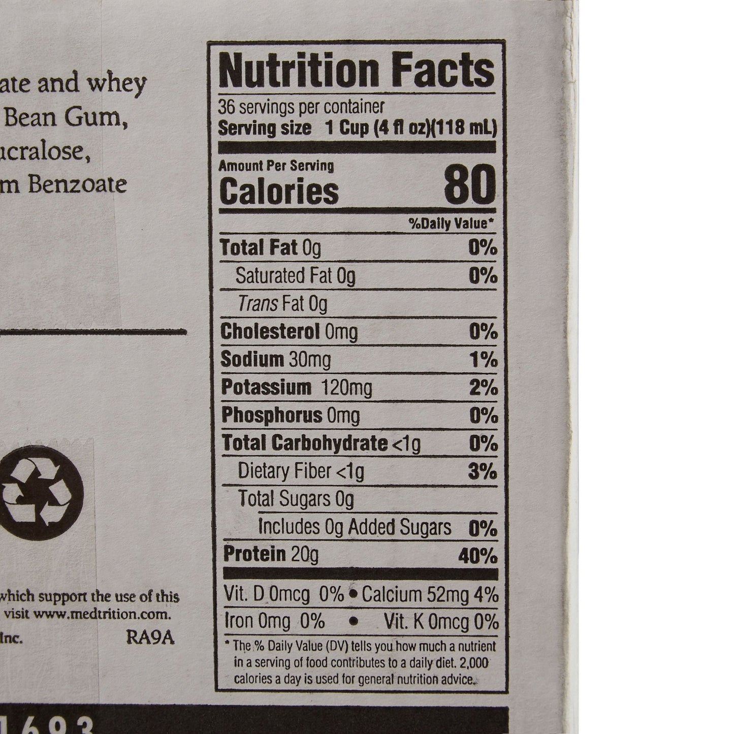 Gelatein® 20 Fruit Punch High Protein Gelatin, cup