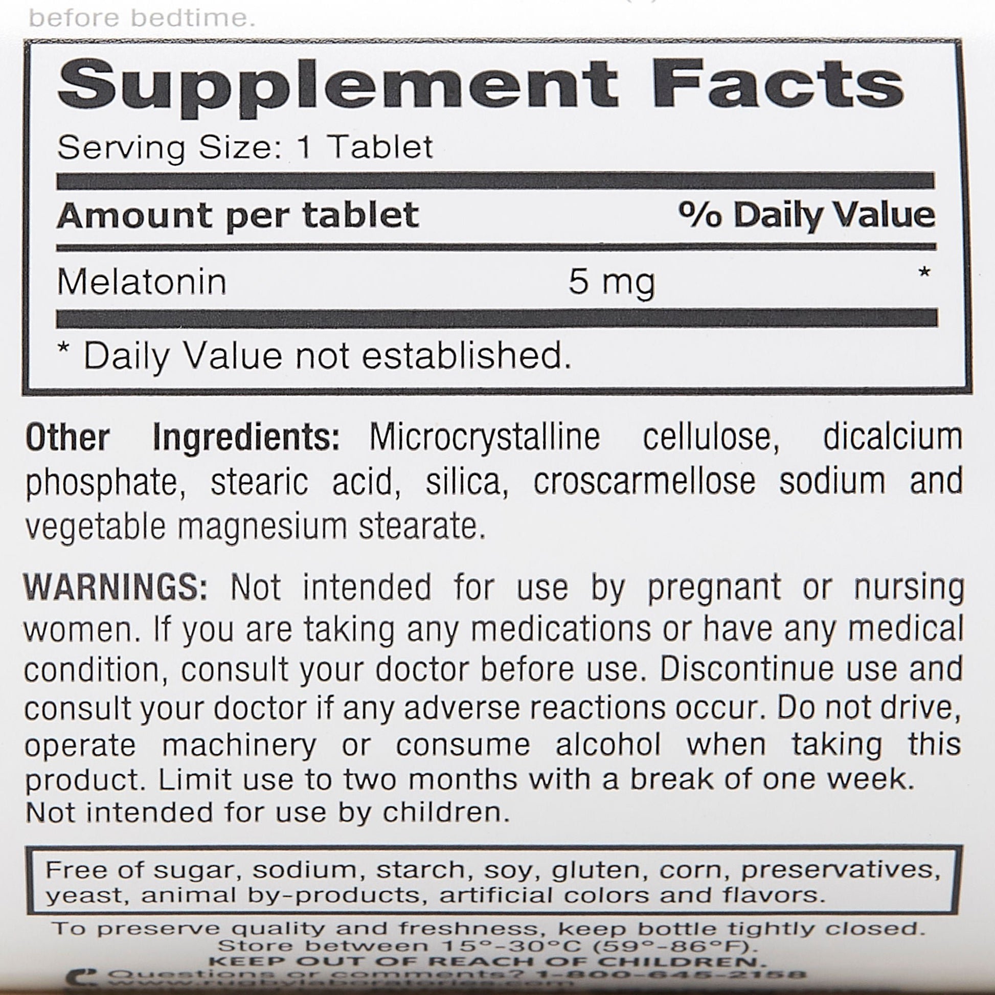 Rugby® Melatonin Dietary Supplement