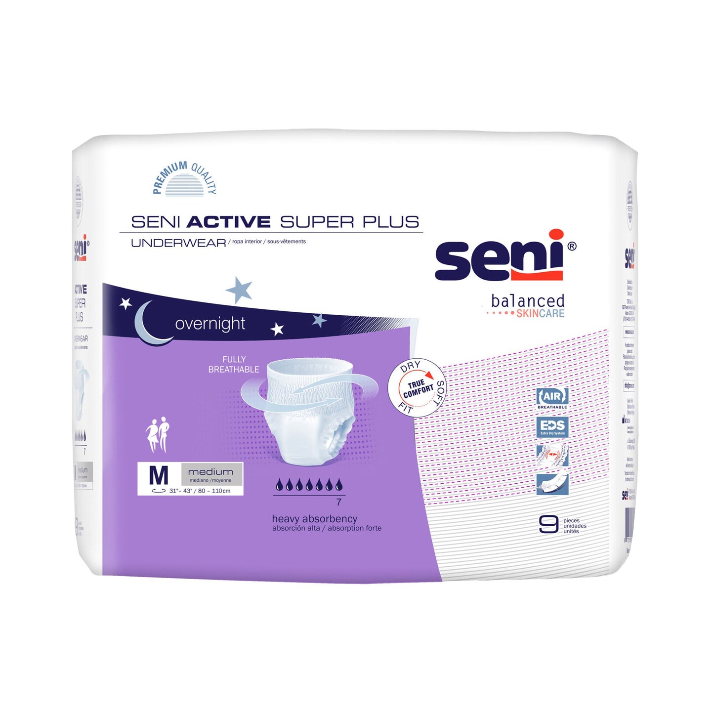 Seni® Active Super Plus Overnight Heavy Absorbent Underwear