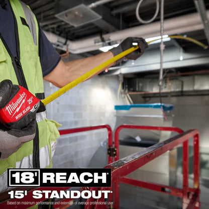Milwaukee 25ft Wide Blade Magnetic Tape Measure 48-22-1225M | 300 in Blade Length