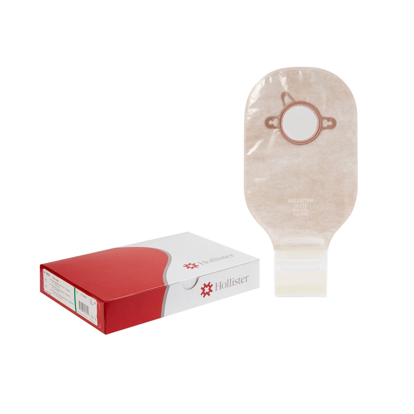 New Image™ 18132 Transparent Colostomy Pouch, Pre-cut to Fit Stomas, Green