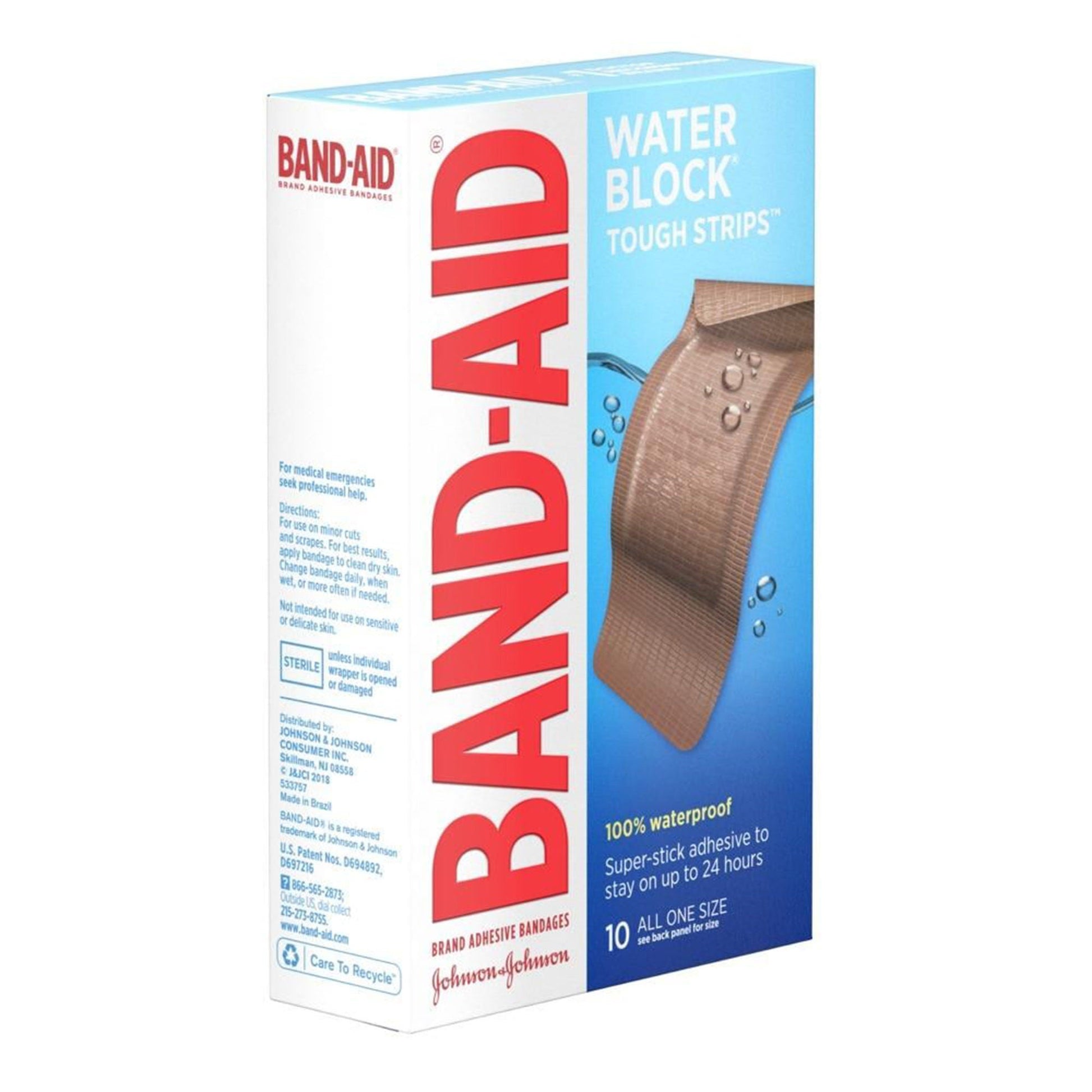Band-Aid® Water Block Tough Strips Adhesive Bandages