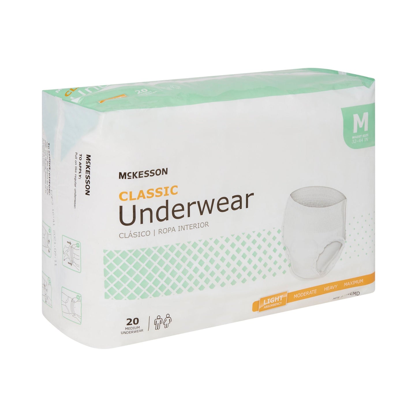 McKesson Classic Light Absorbency Incontinence Underwear