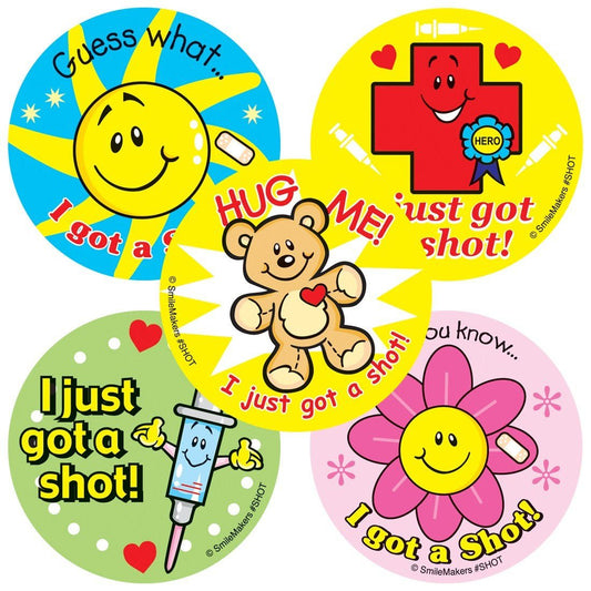 SmileMakers Sticker Allergy Shot 2-1/2 Inch Diameter