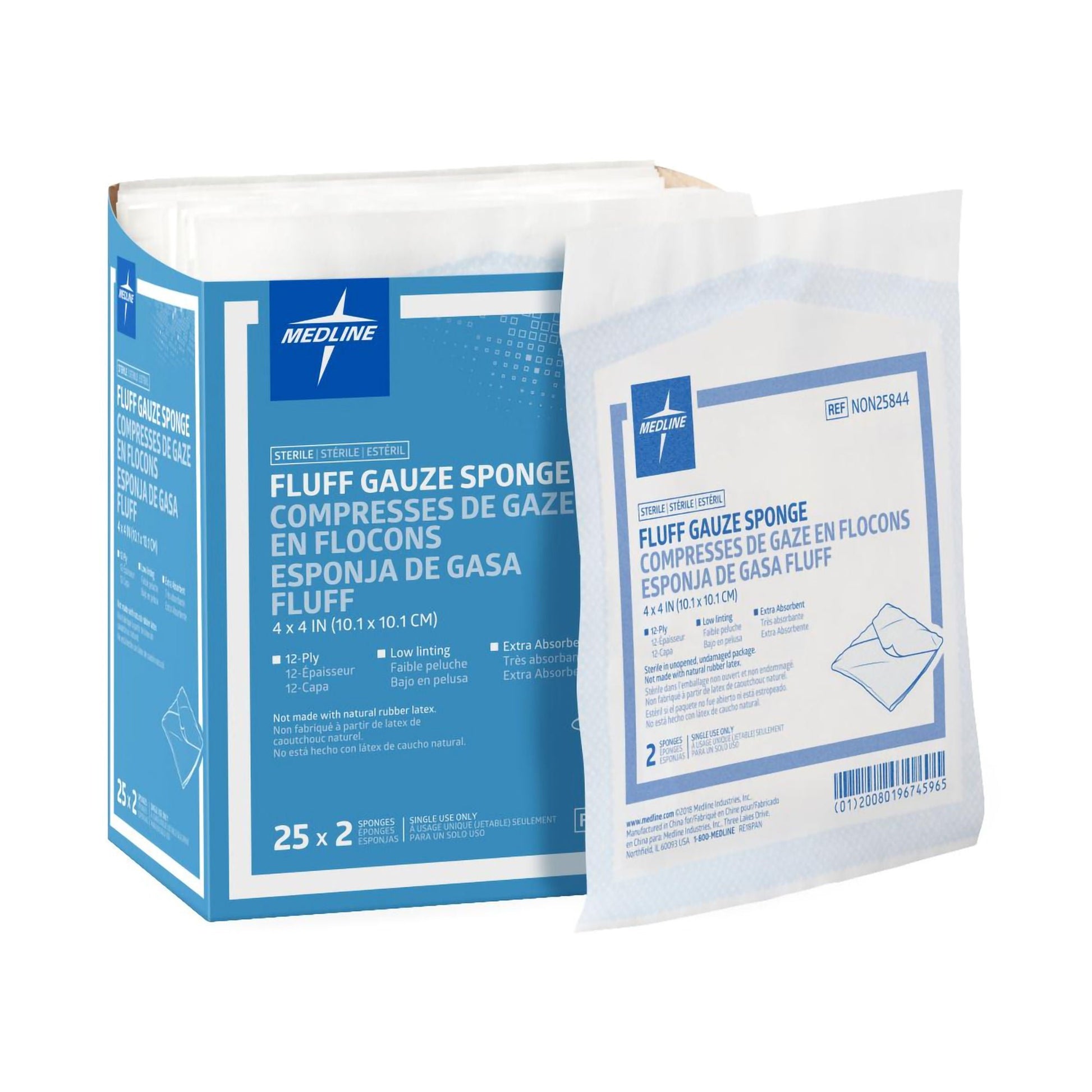 Bulkee® Sterile Fluff Dressing, 12-Ply