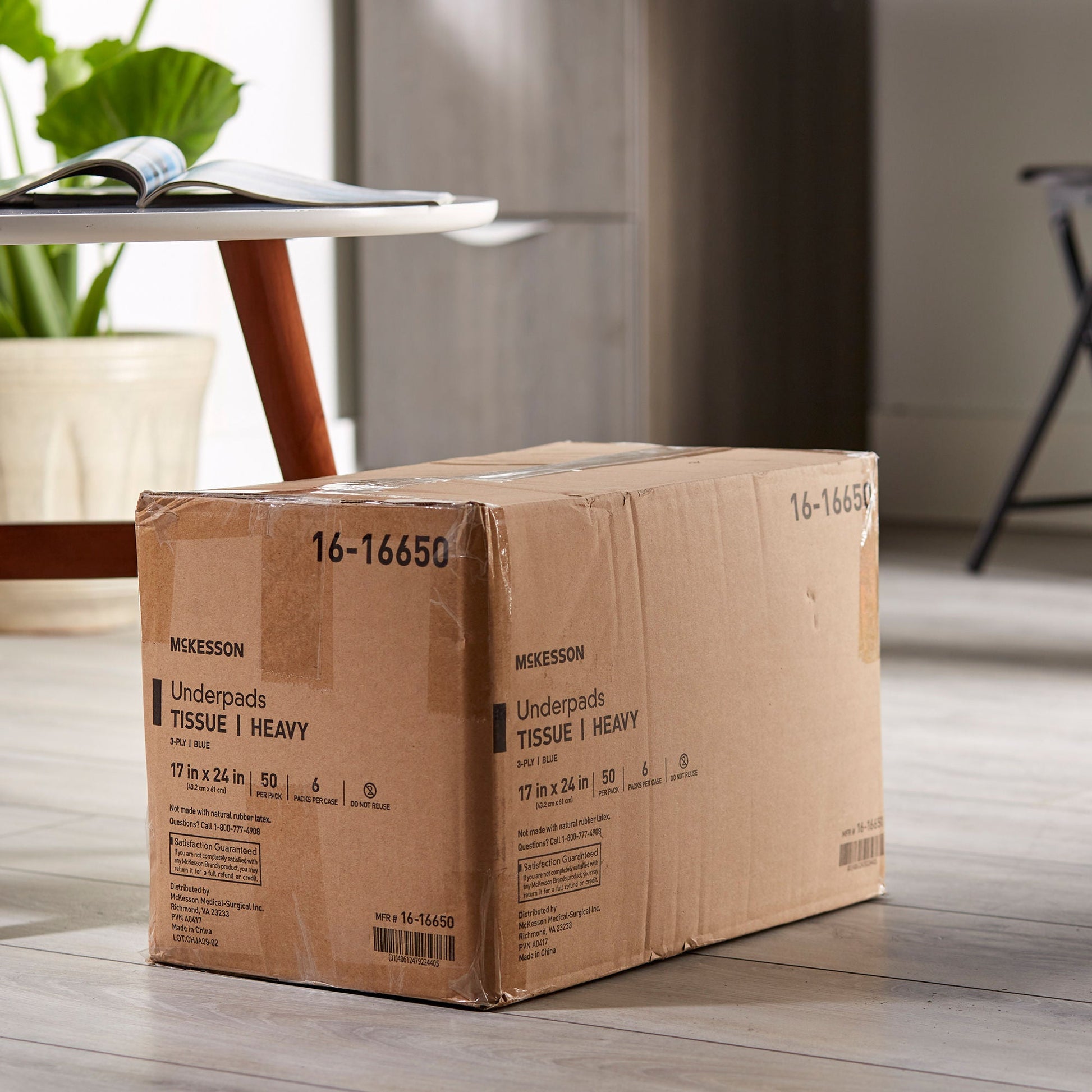 McKesson Nonsterile Blue Procedure Underpad