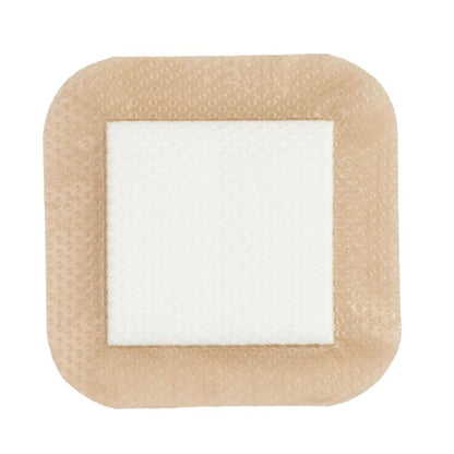 Kendall 5-Layer Foam Dressing With Border Film Backing Silicone Adhesive Square