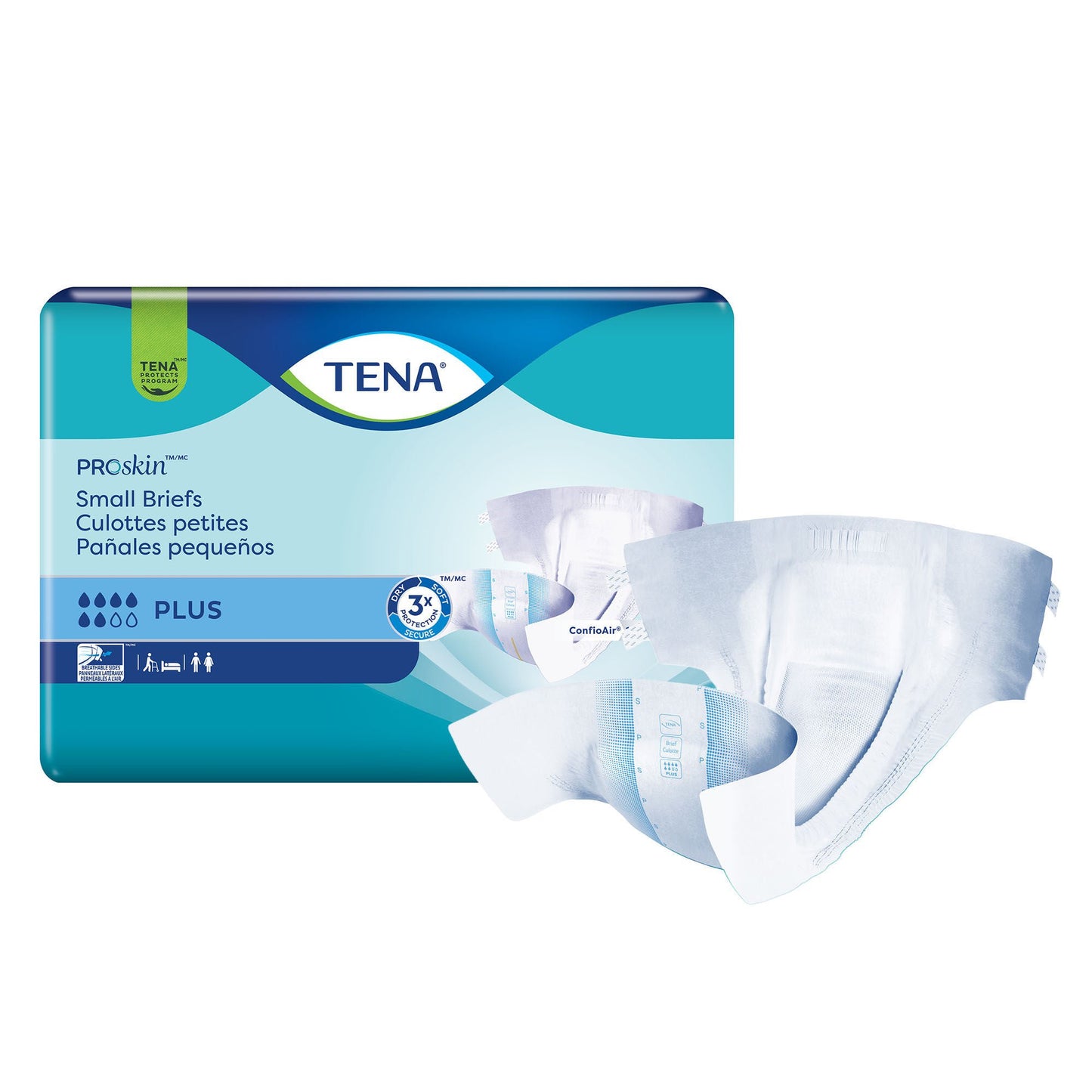Tena® Brief for Incontinence, Moderate Absorbency, /Petite