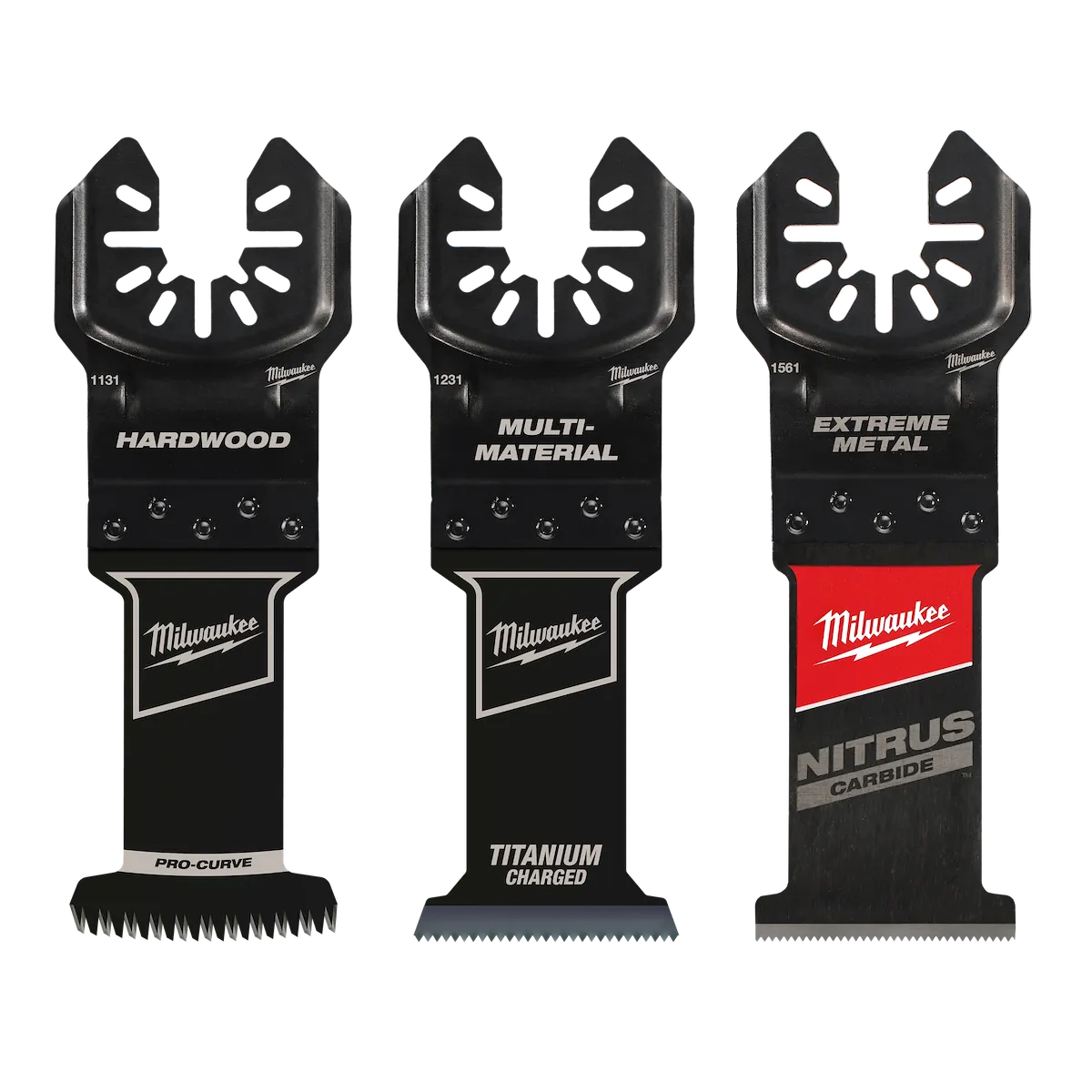 Milwaukee 3 PC Universal Fit Oscillating Multi-Tool Blade Set 49-10-9001 | 3-Piece