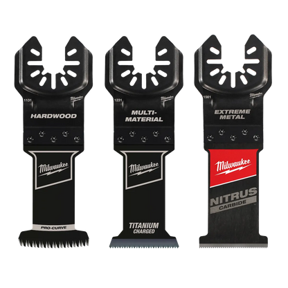 Milwaukee 3 PC Universal Fit Oscillating Multi-Tool Blade Set 49-10-9001 | 3-Piece
