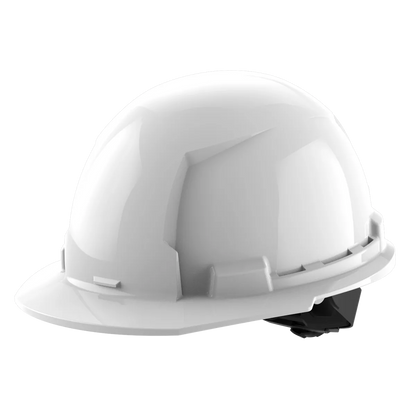 Milwaukee BOLT White Front Brim Hard Hat w/4pt Ratcheting Suspension (USA) - Type 1, Class E 48-73-1100 | 3-Piece