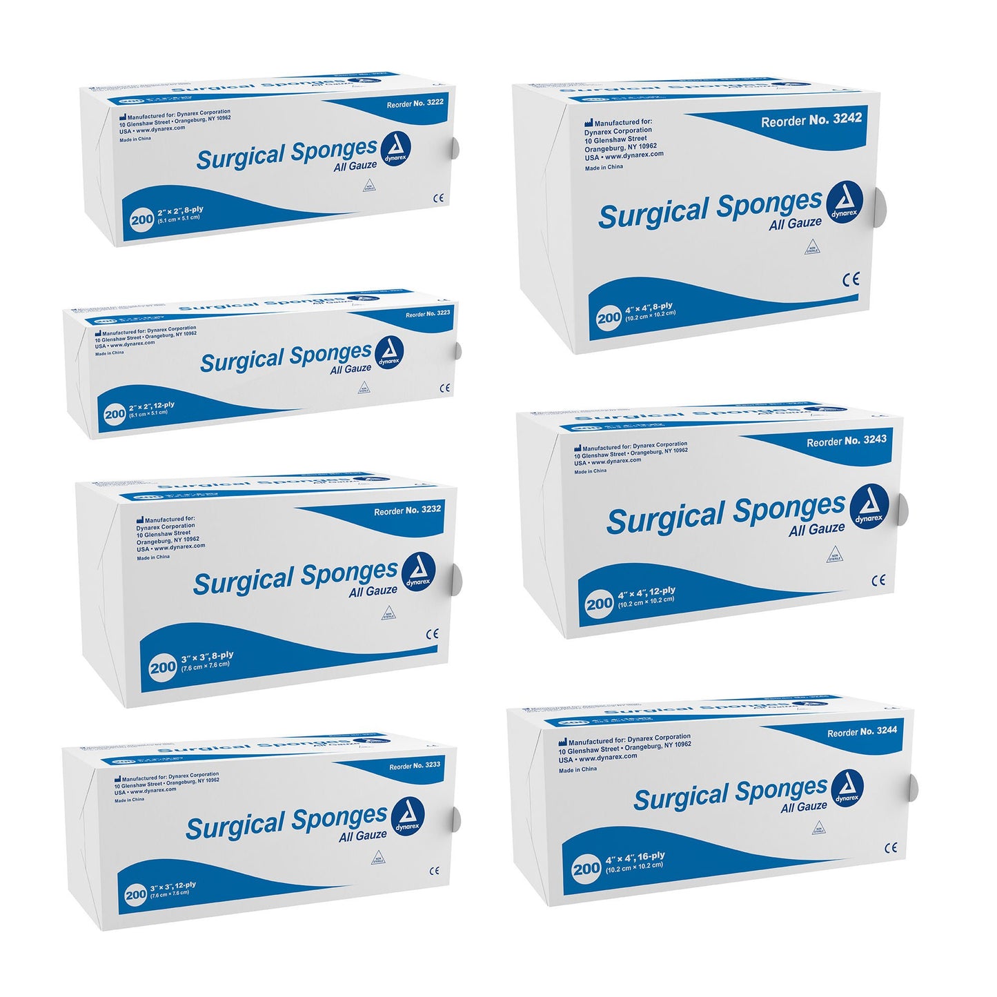 dynarex® Gauze Sponge, 8-Ply