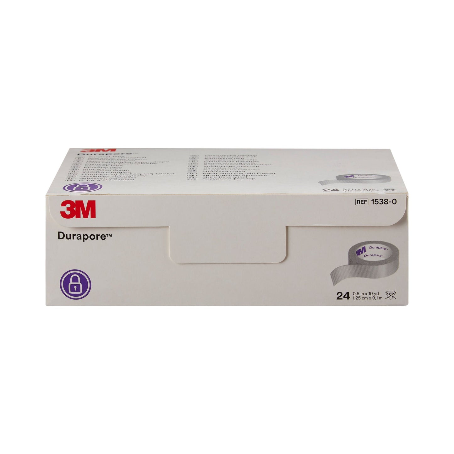 3M™ Durapore™ Silk-Like Cloth Medical Tape, White