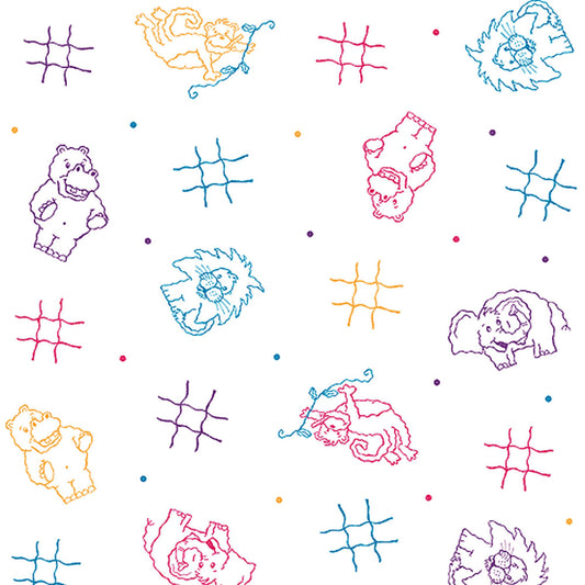 Pedia Pals® Crepe Table Paper, Print (Animal)