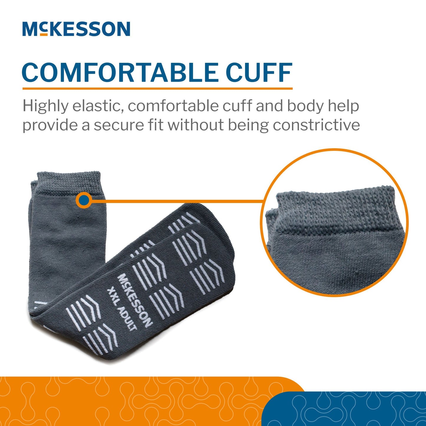 McKesson Slipper Socks, Double Tread, 2X-Large, Gray