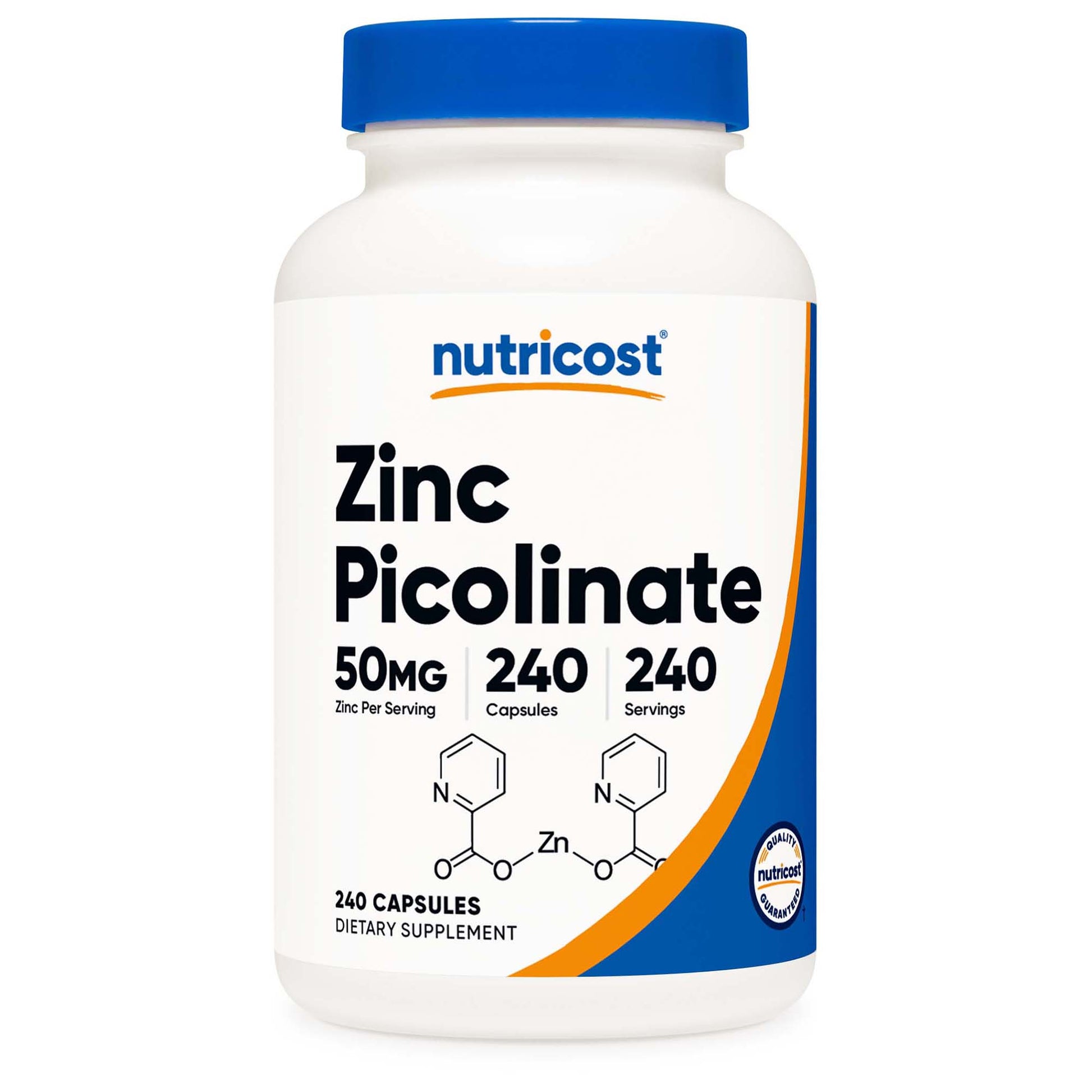 nutricost Dietary Supplement Zinc Picolinate 50 mg Strength Capsule