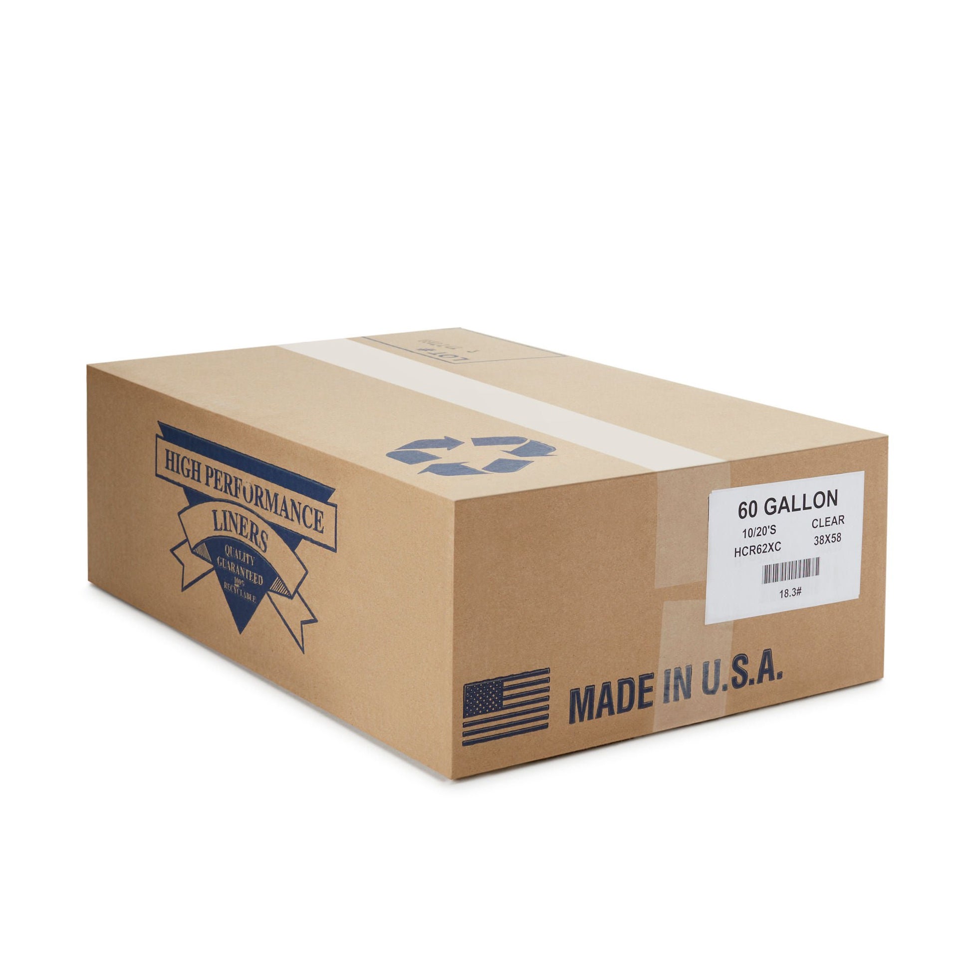 Colonial Bag Extra Heavy Duty Trash Bag, Clear