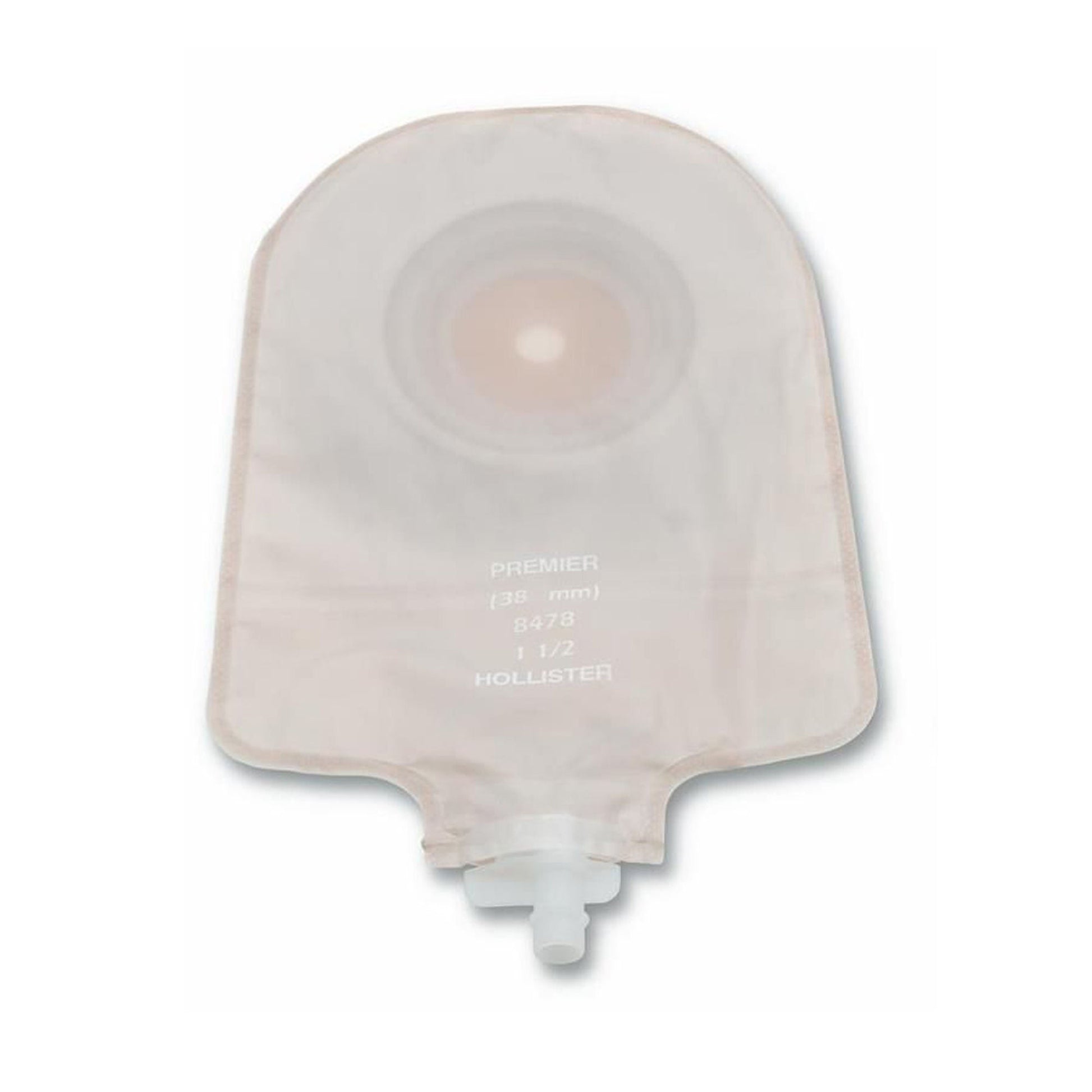 Premier™ One-Piece Transparent Urostomy Pouch, Cut to fit up to Stomas
